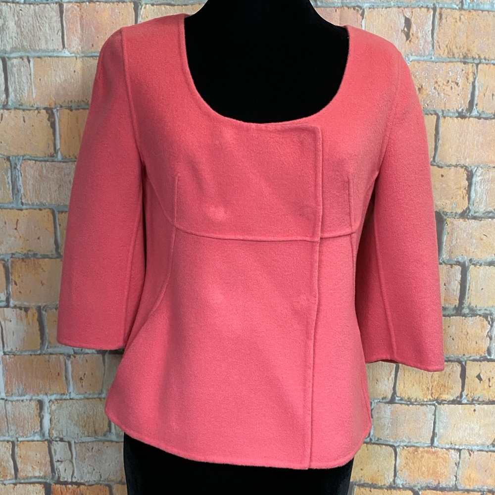 Talbots Salmon Felted‎ Wool Jacket